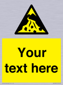 Custom Warning: Debris flow zone